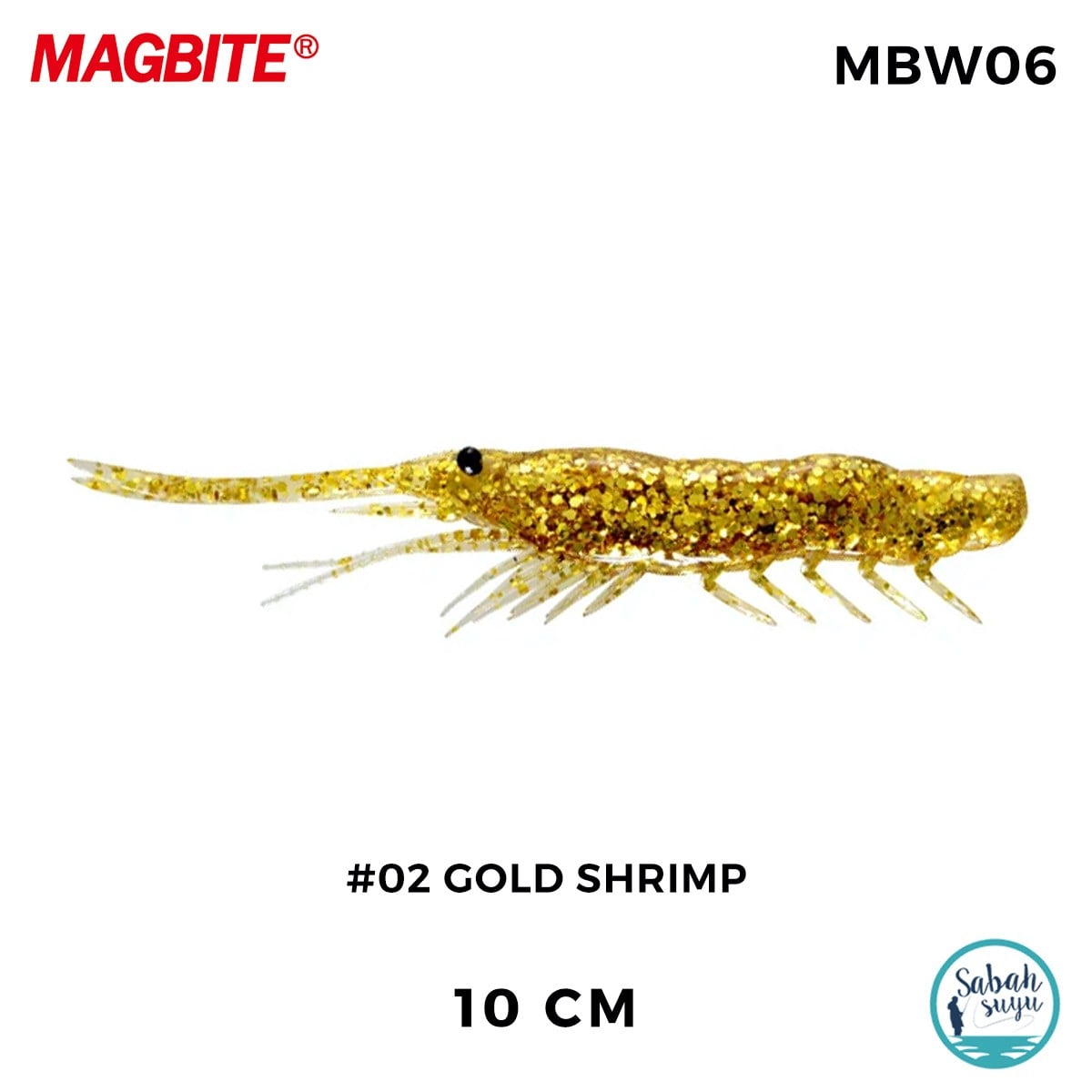 Magbite Snatch Bite Shrimp 10cm #02 Gold Shrimp (4 Adet)