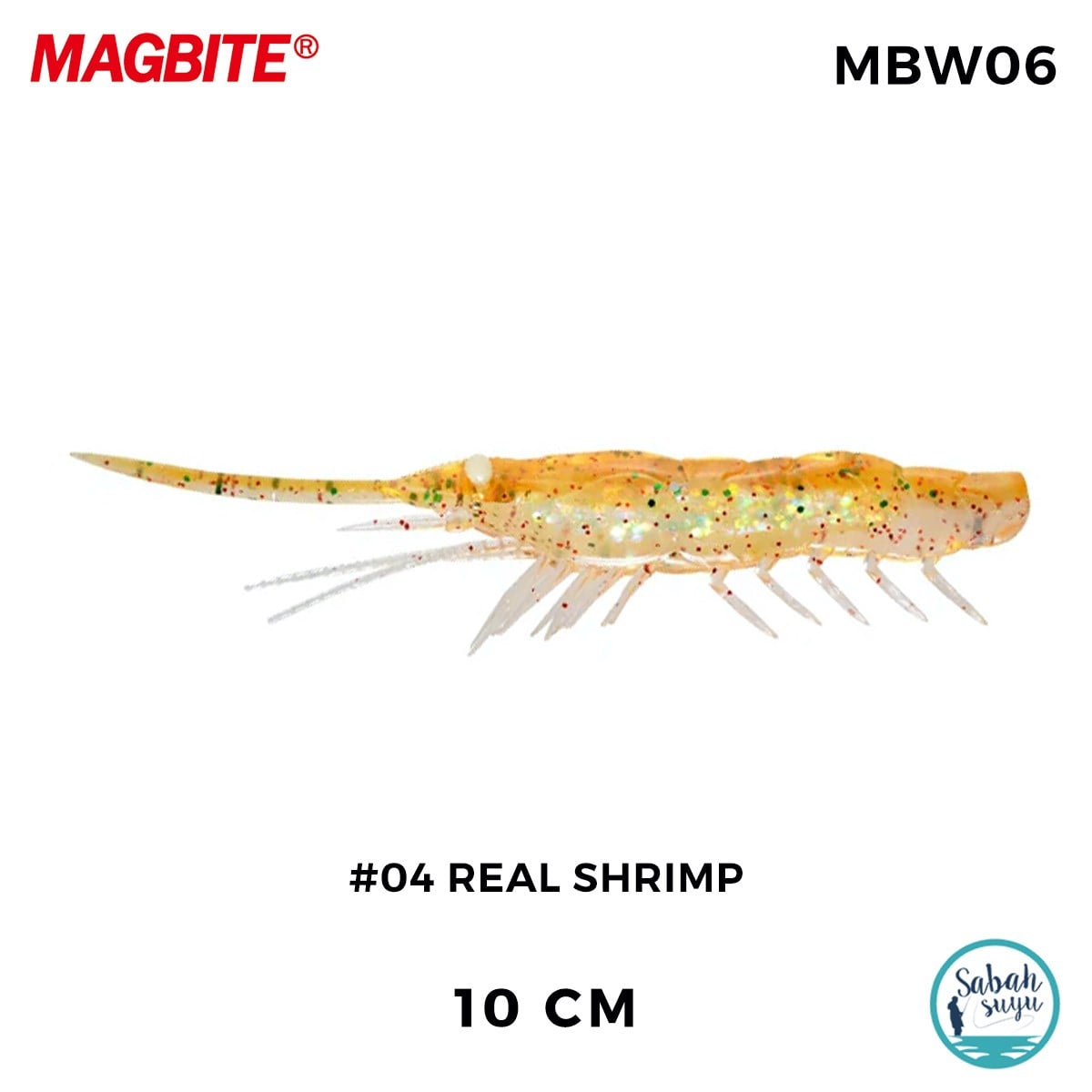 Magbite Snatch Bite Shrimp 10cm #04 Real Shrimp (4 Adet)