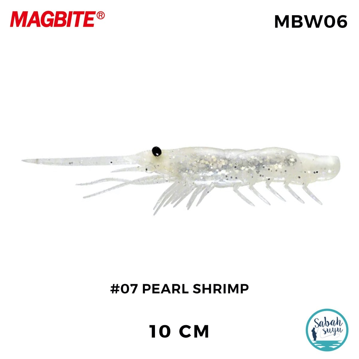 Magbite Snatch Bite Shrimp 10cm #07 Pearl Shrimp (4 Adet)