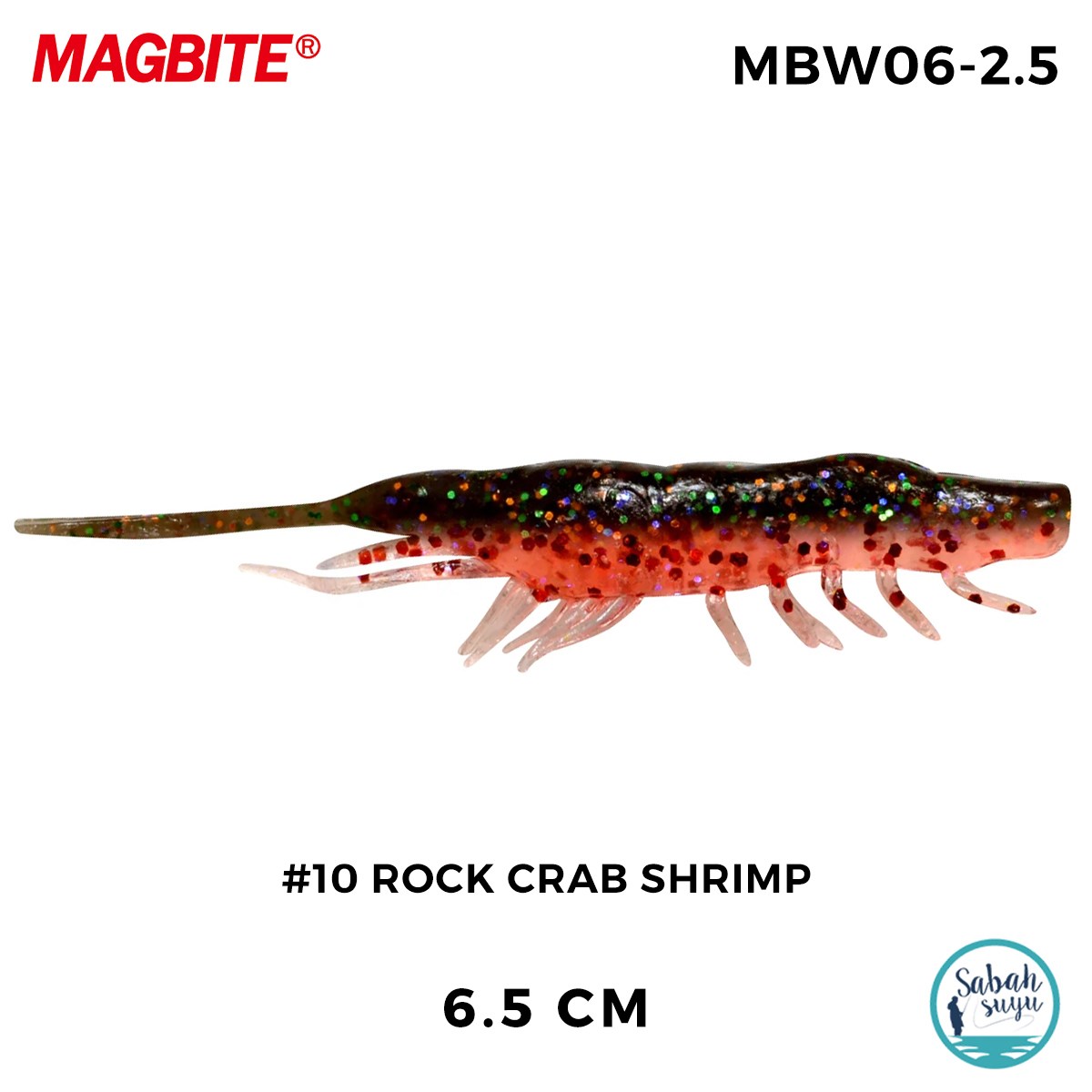 Magbite Snatch Bite Shrimp 6.5cm #10 Rock Crab Shrimp (6 Adet)