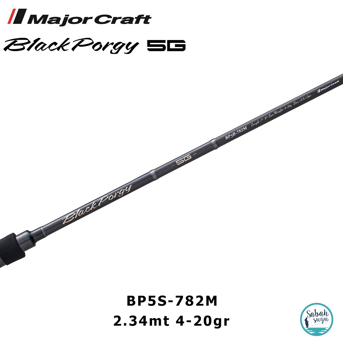 Major Craft 5G Black Porgy Kurodai BP5S-782M 2.34mt 4-20gr (2P) Light Spin Kamış