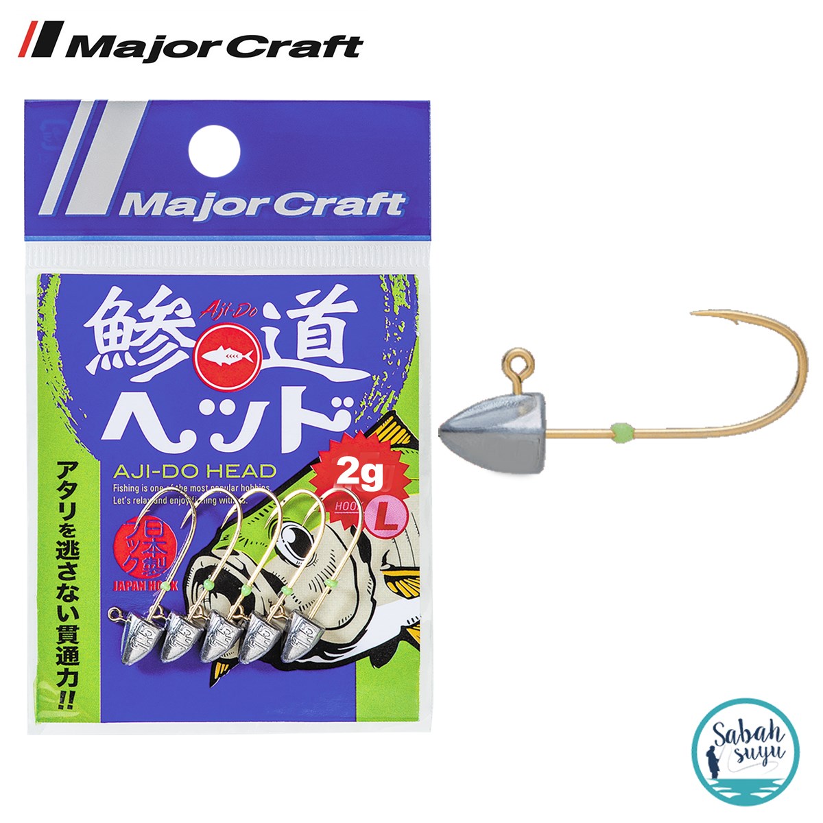 Major Craft Ajido Jighead 2.0gr - L (5 Adet)