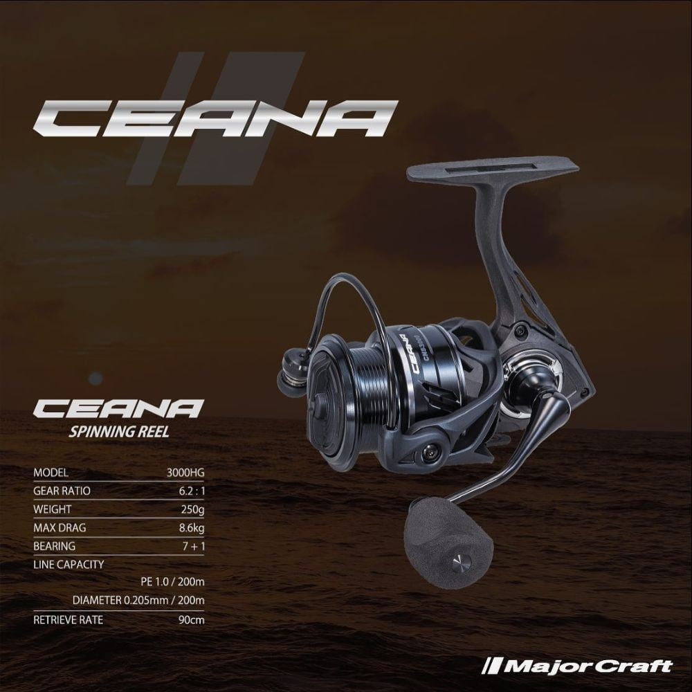 Major Craft Ceana 3000HG 7+1 BB Spin Olta Makinesi