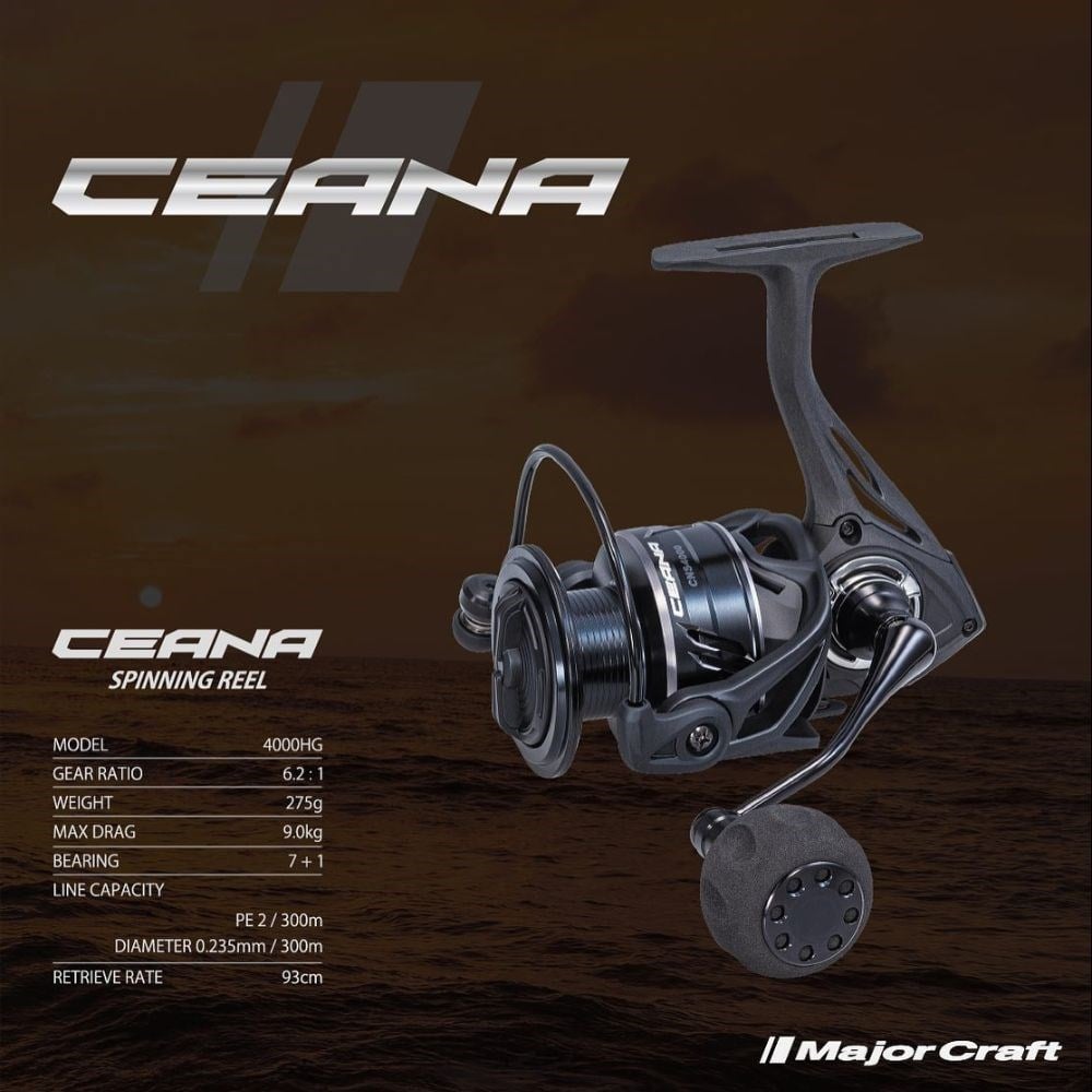 Major Craft Ceana 4000HG 7+1 BB Spin Olta Makinesi