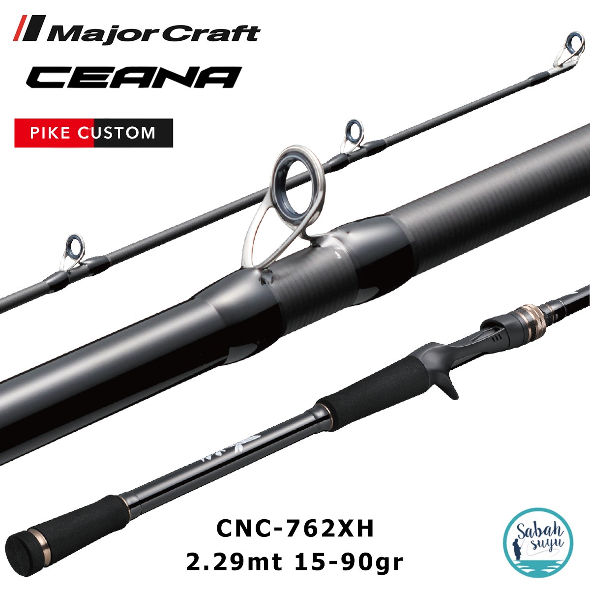 Major Craft Ceana CNC-762XH Pike Custom 2.29mt 15-90gr (2P) Tetikli Spin Kamış