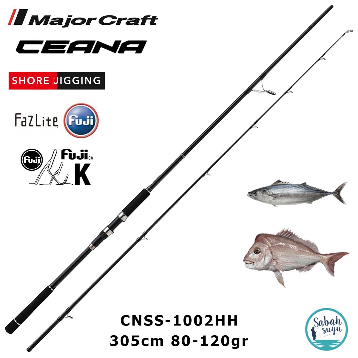 Major Craft Ceana CNSS-1002HH 305cm 80-120gr (2P) Shore Jigging Kamış