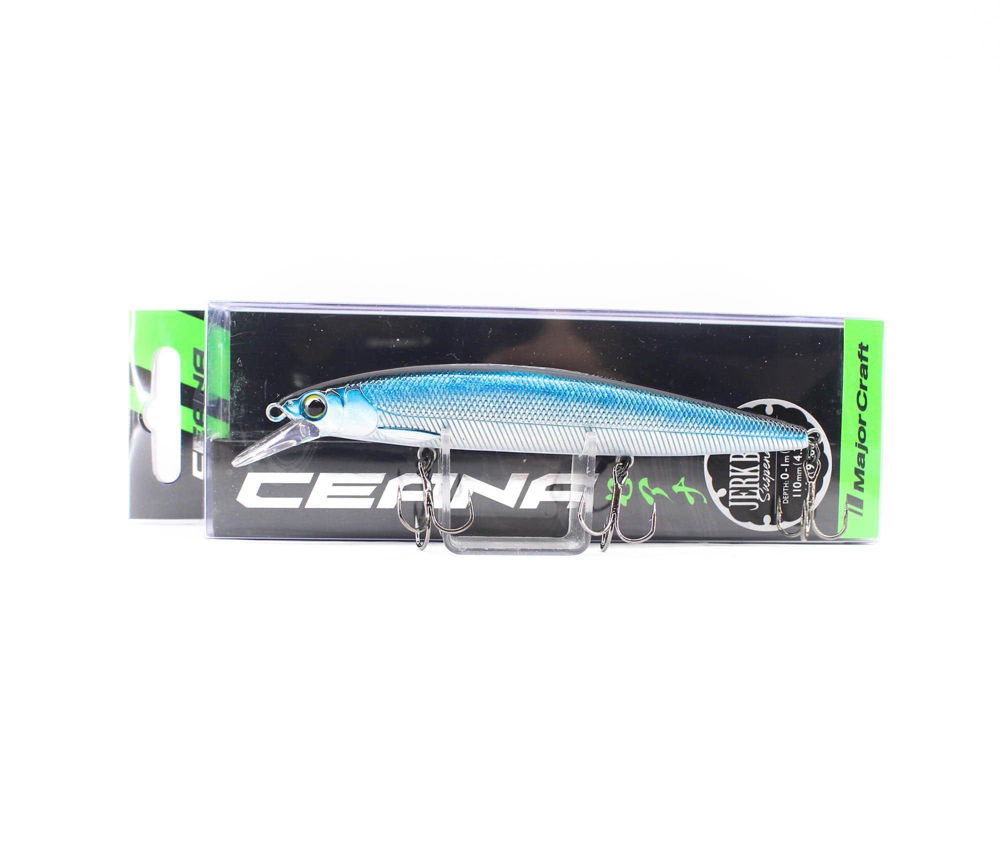 Major Craft Ceana Jerkbait 110SPS Shallow 11cm 16gr #21 Black Sapphire