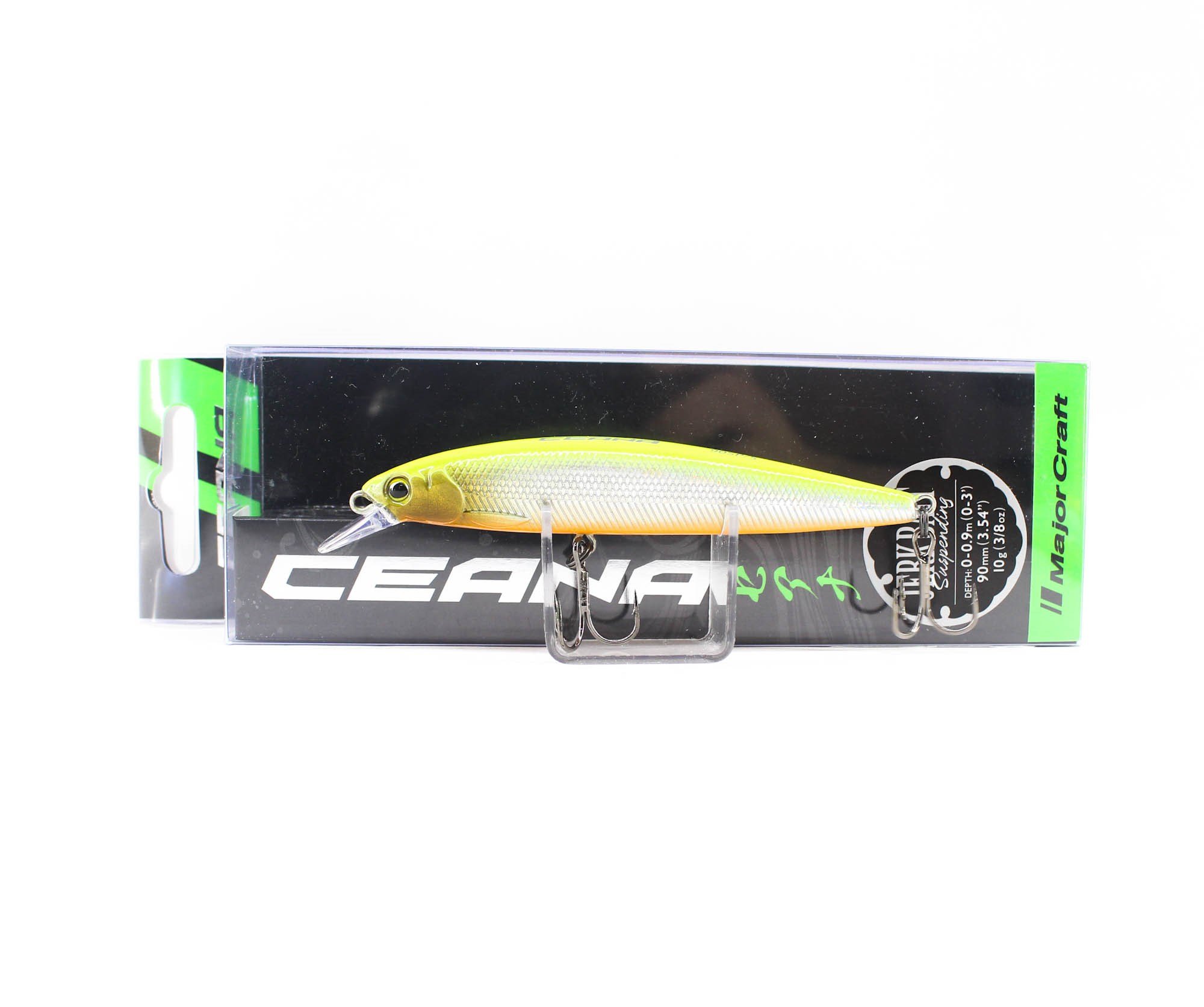 Major Craft Ceana Jerkbait 90SPS Shallow 9cm 10gr #12 Chartreuse