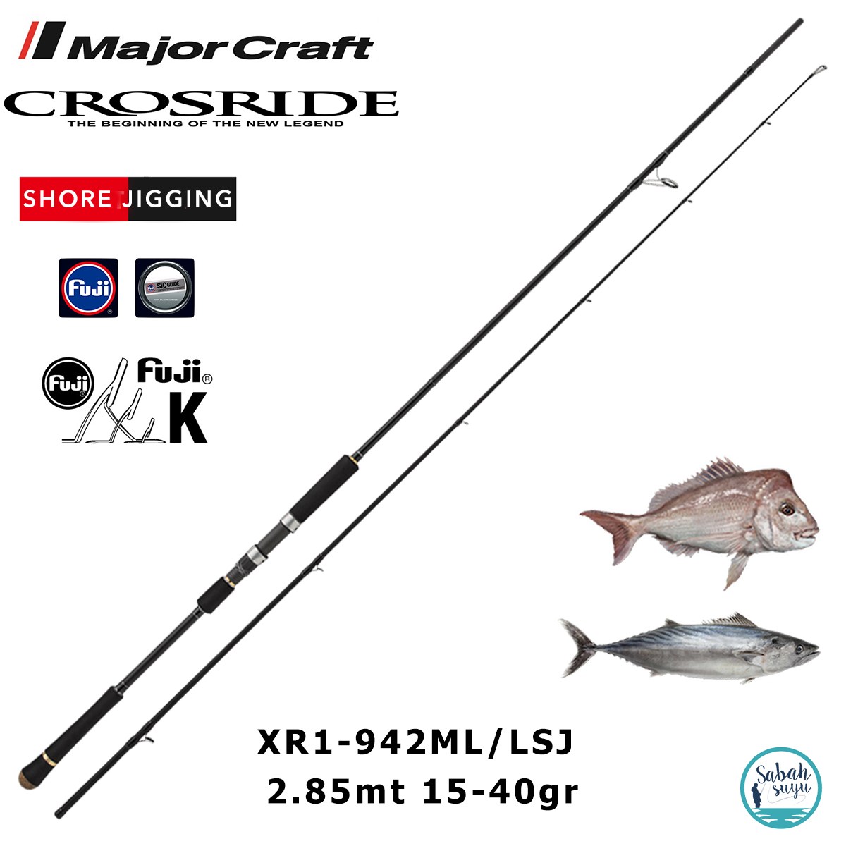 Major Craft Crosride XR1-942ML/LSJ 2.85mt 15-40gr (2P) Light Shore Jigging Kamış