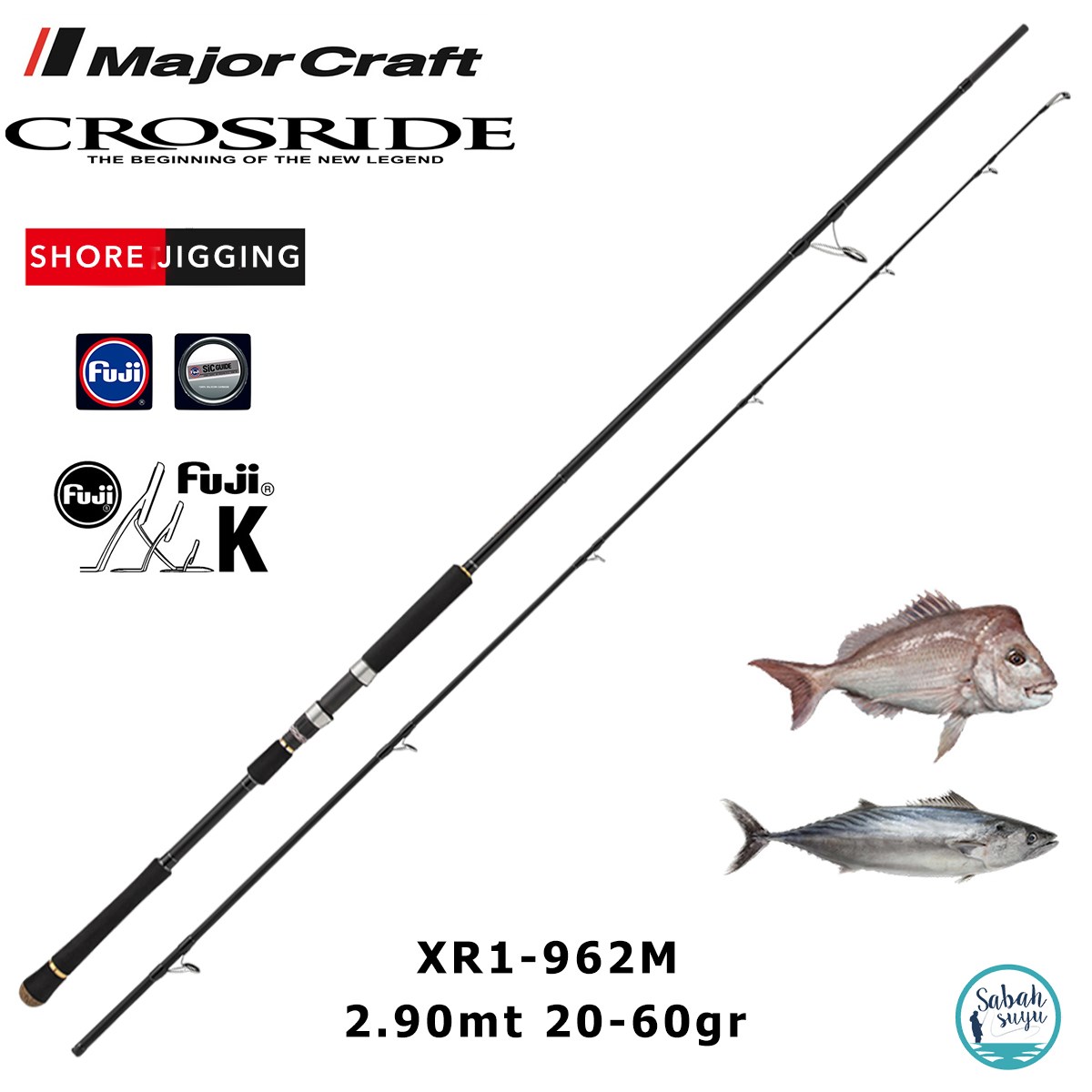 Major Craft Crosride XR1-962M 2.90mt 20-60gr (2P) Shore Jigging Kamış