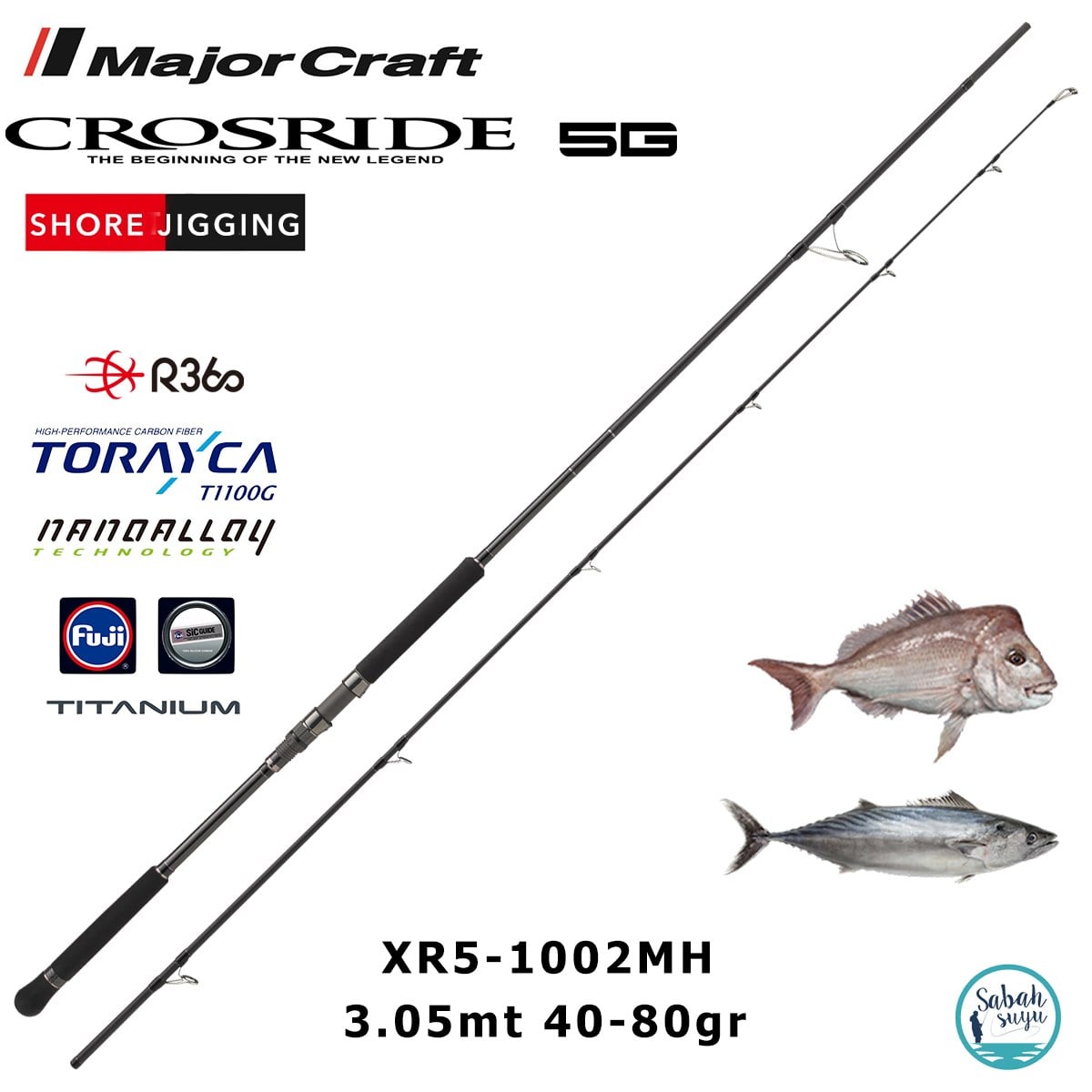 Major Craft Crosride XR5-1002MH 3.05mt 40-80gr (2P) Shore Jigging Kamış