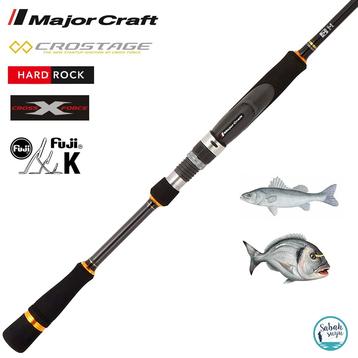 Major Craft Crostage CRX-792M/S Hard Rock 241cm 5-25gr (2P) Spin Kamış
