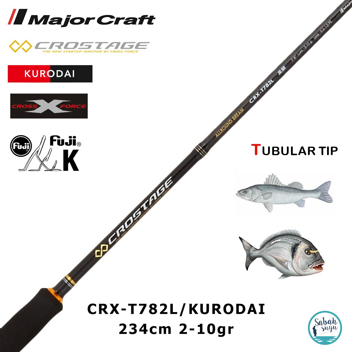 Major Craft Crostage CRX-T782L/Kurodai 234cm 2-10gr (2P) LRF Kamış