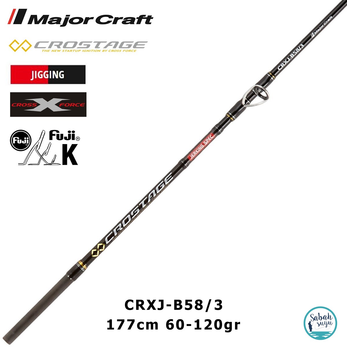 Major Craft Crostage CRXJ-B58/3 177cm 60-120gr (S2P) Tetikli Jigging Kamış
