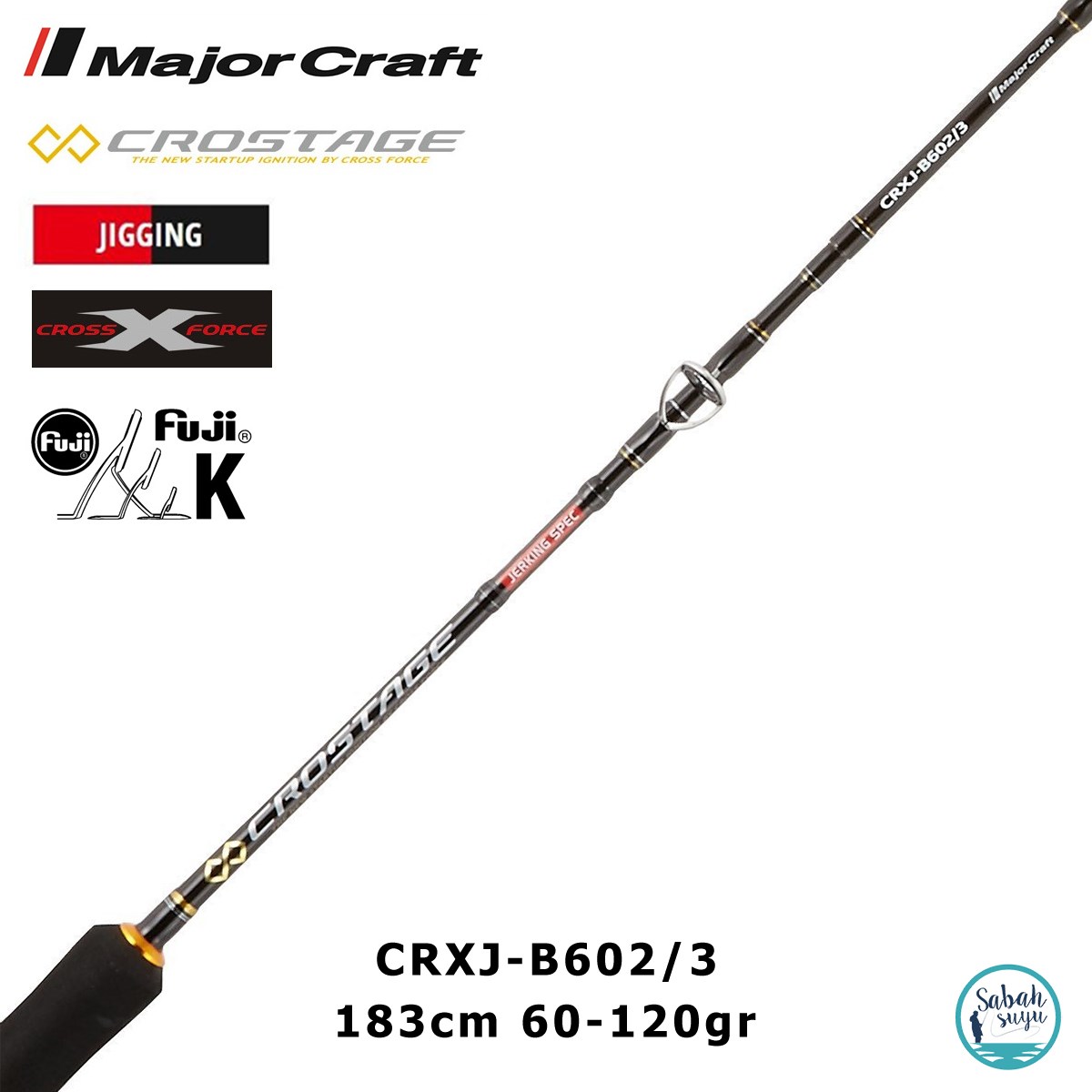 Major Craft Crostage CRXJ-B602/3 183cm 60-120gr (2P) Tetikli Jigging Kamış