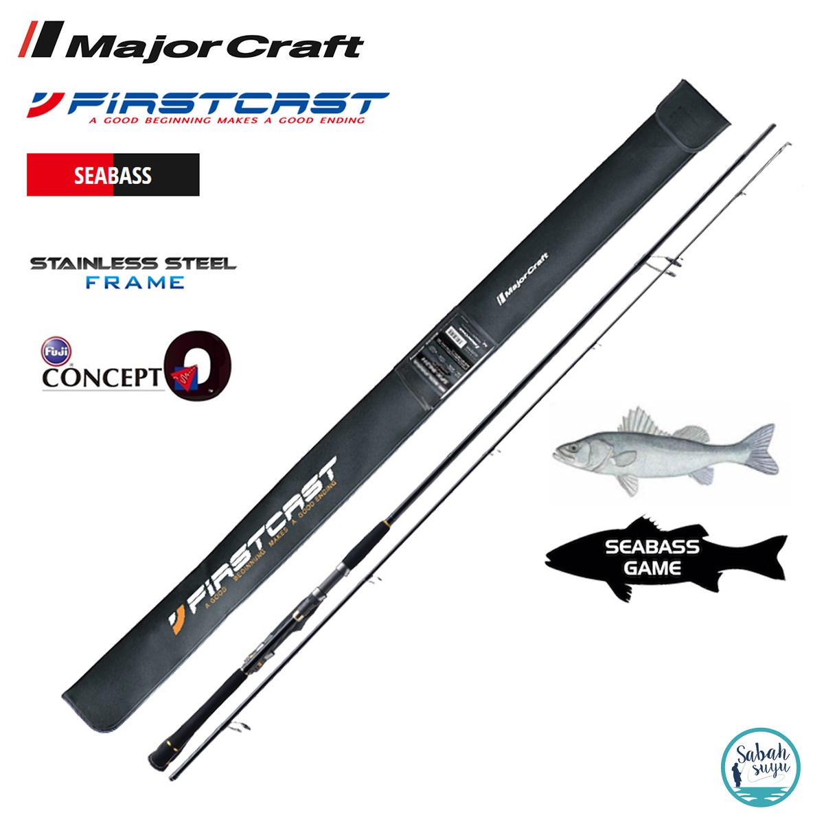 Major Craft Firstcast FCS-862L Seabass 262cm 7-23gr (2P) Spin Kamış