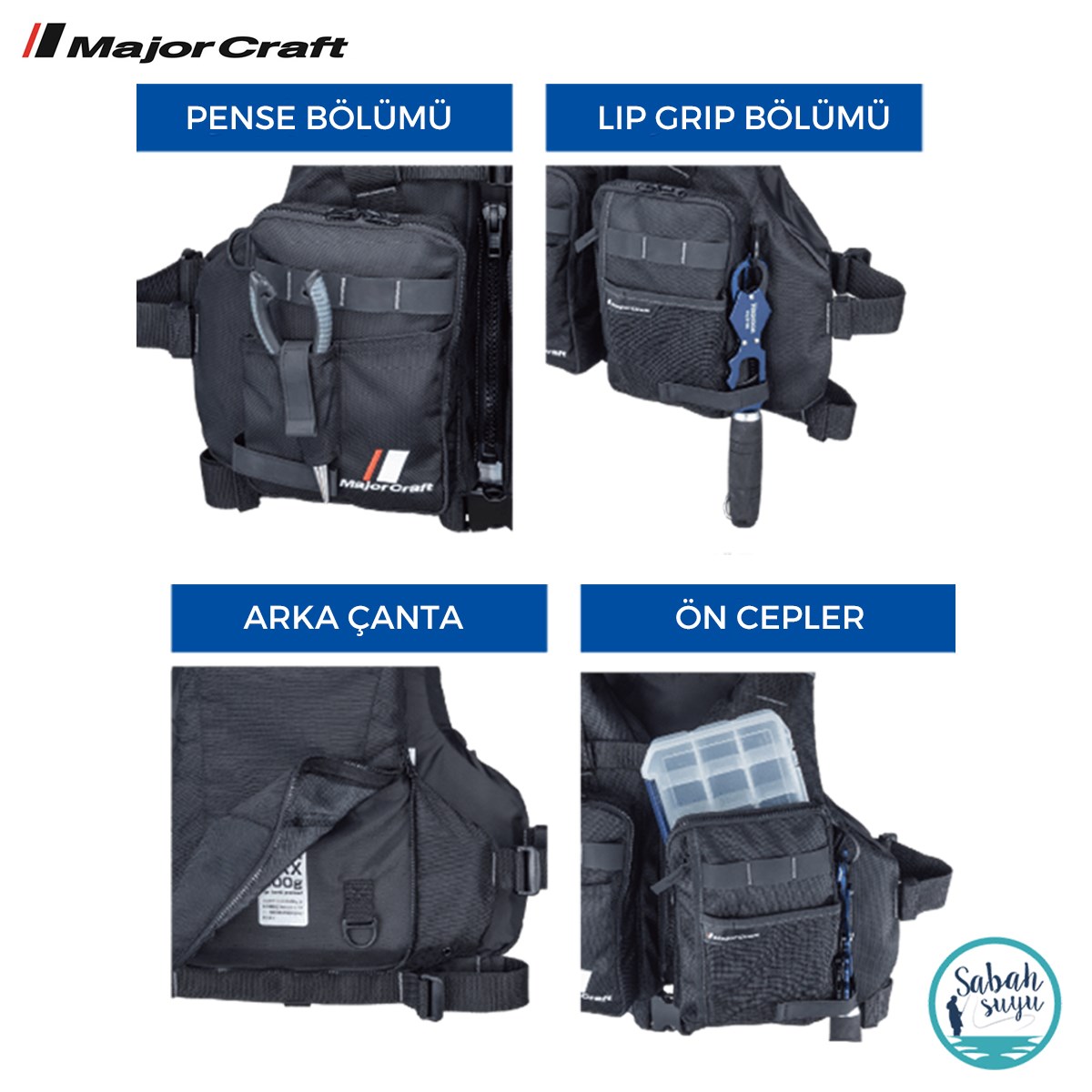Major Craft Game Vest Spin ve Can Yeleği Pro Black