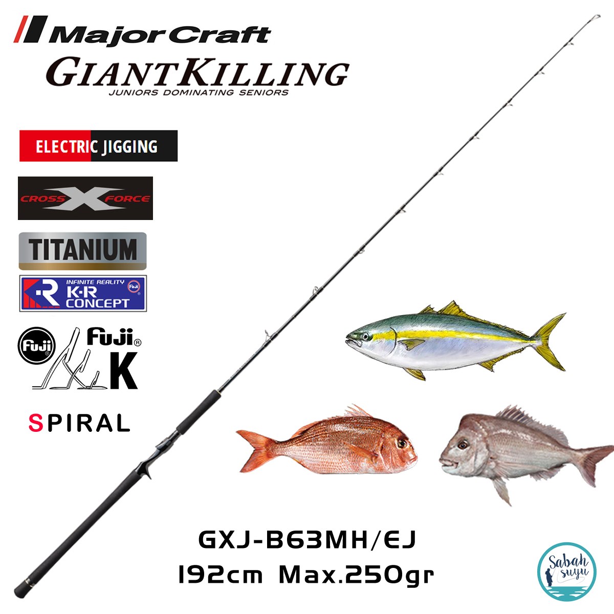 Major Craft Giant Killing GXJ-B63MH/EJ 192cm Max 250gr (1P) Jigging Kamış