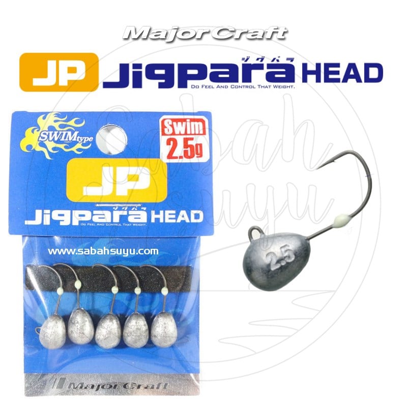 Major Craft Jigpara Head JPHD-2.5gr/ SWIM