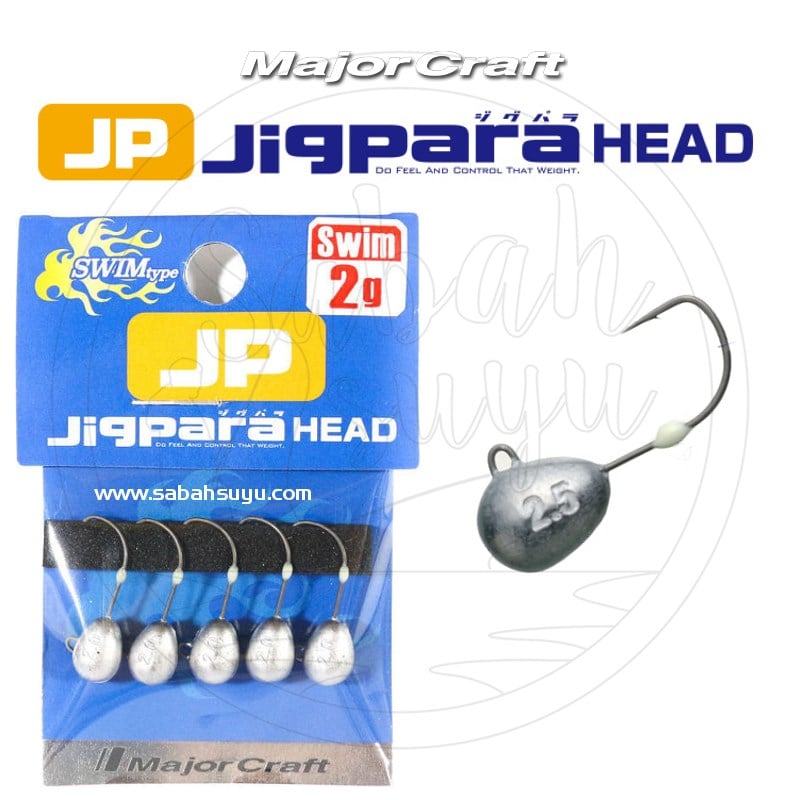 Major Craft Jigpara Head JPHD-2.0gr/ SWIM