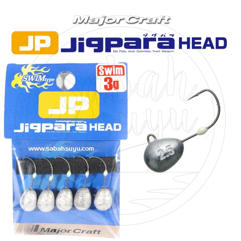 Major Craft Jigpara Head JPHD-3.0gr/ SWIM