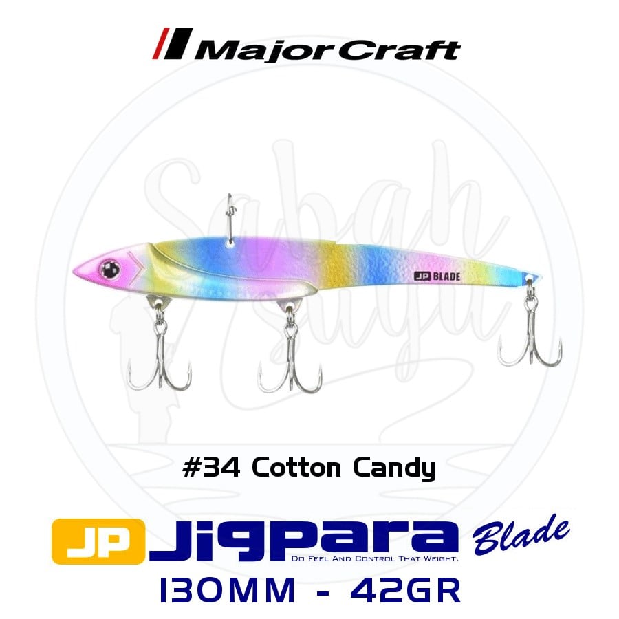 Major Craft Jigpara JPB-130 Blade Vibrasyon Jig 130mm 42gr #34 Cotton Candy