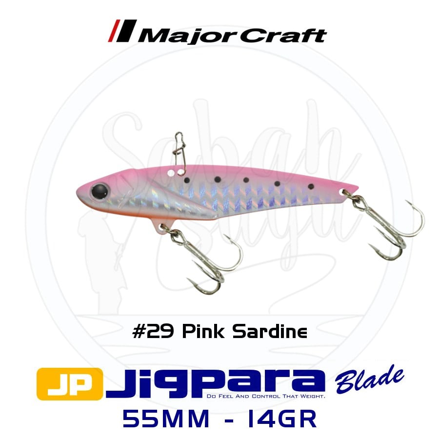 Major Craft Jigpara JPB-55 Blade Vibrasyon Jig 55mm 14gr #29 Pink Sardine