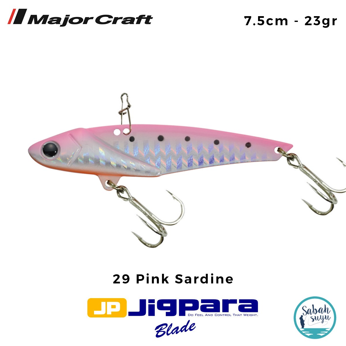 Major Craft Jigpara JPB-75 Blade Vibrasyon Jig 75mm 23gr #29 Pink Sardine