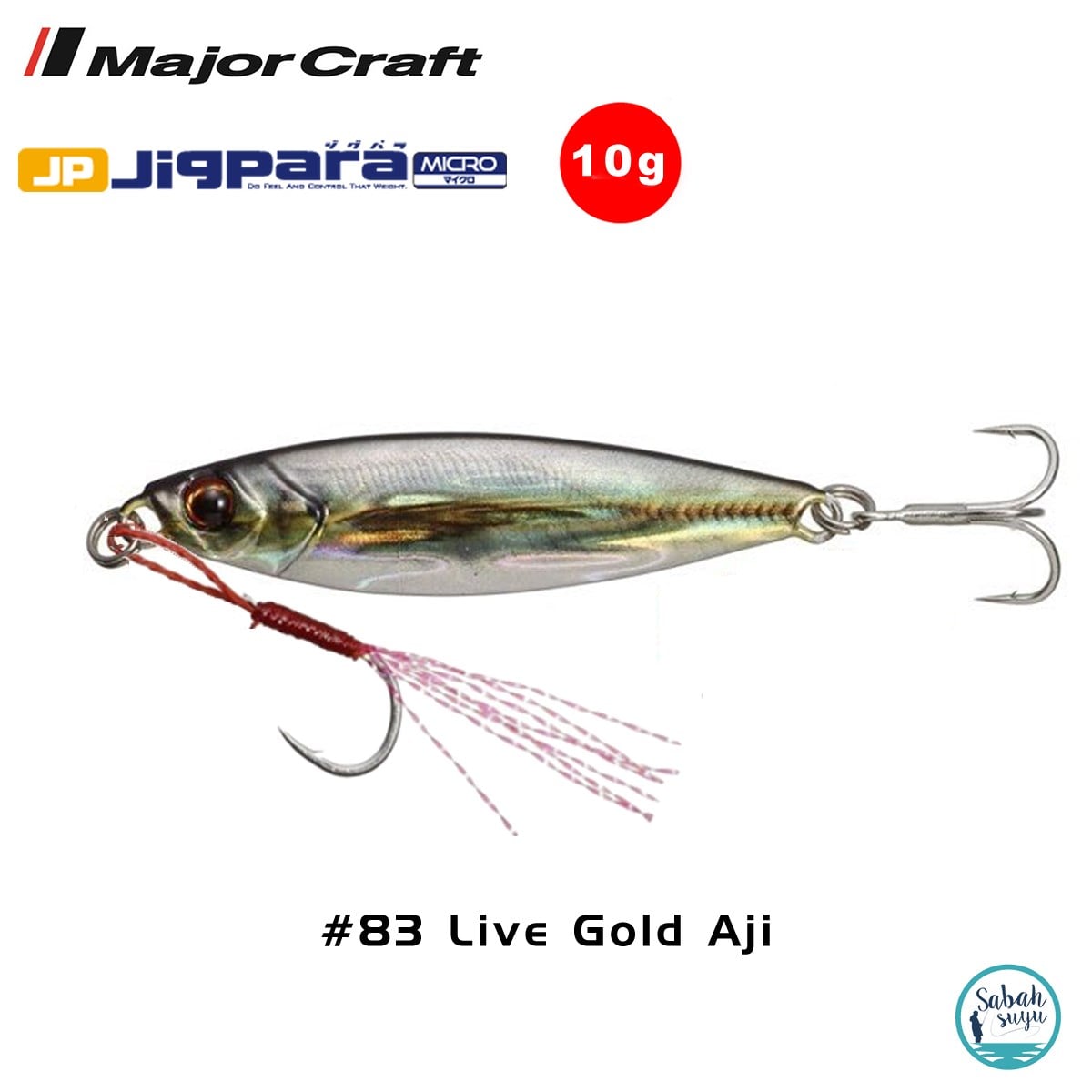 Major Craft Jigpara Micro JPM-10gr 50mm #83 Live Gold Aji