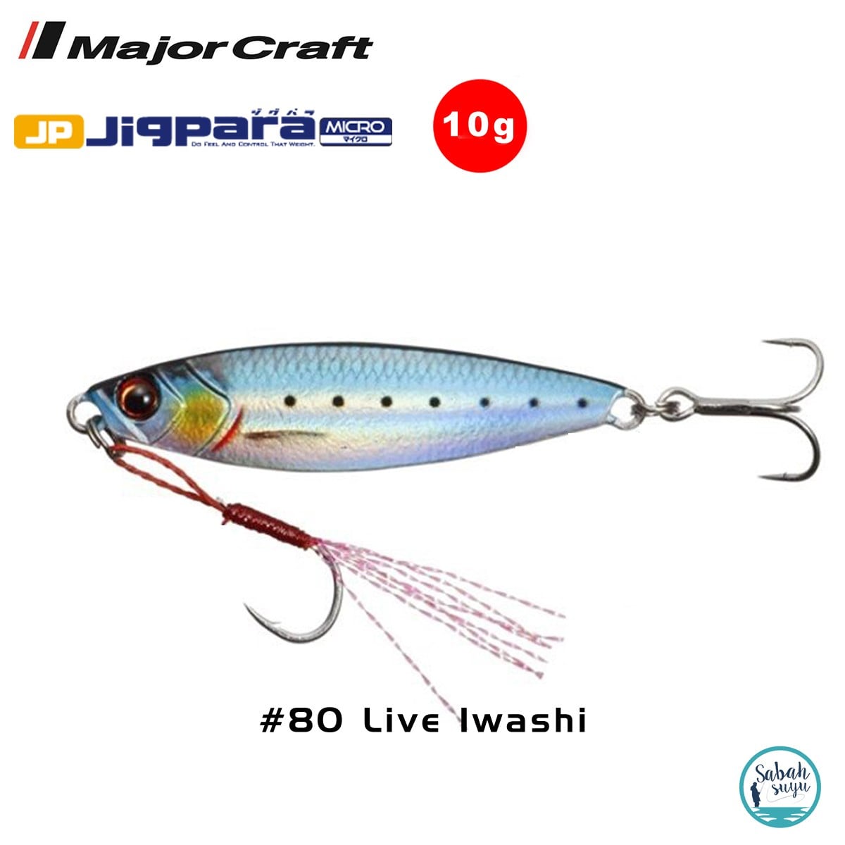 Major Craft Jigpara Micro JPM-10gr 50mm #80 Live Iwashi