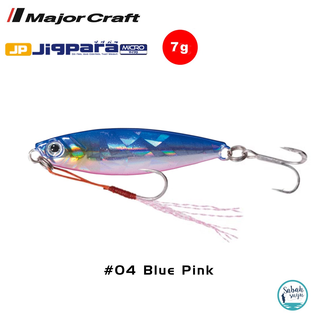Major Craft Jigpara Micro JPM-7gr 40mm #04 Blue Pink