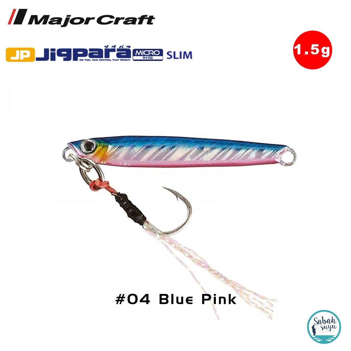 Major Craft Jigpara Micro Slim JPMSL-1.5gr 30mm #04 Blue Pink