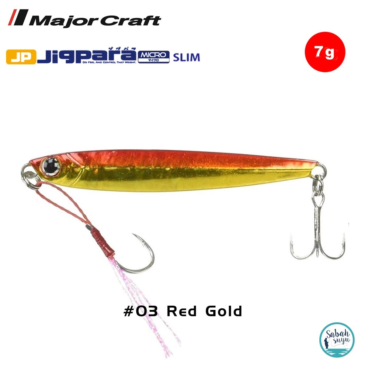Major Craft Jigpara Micro Slim JPMSL-7gr 50mm #03 Red Gold