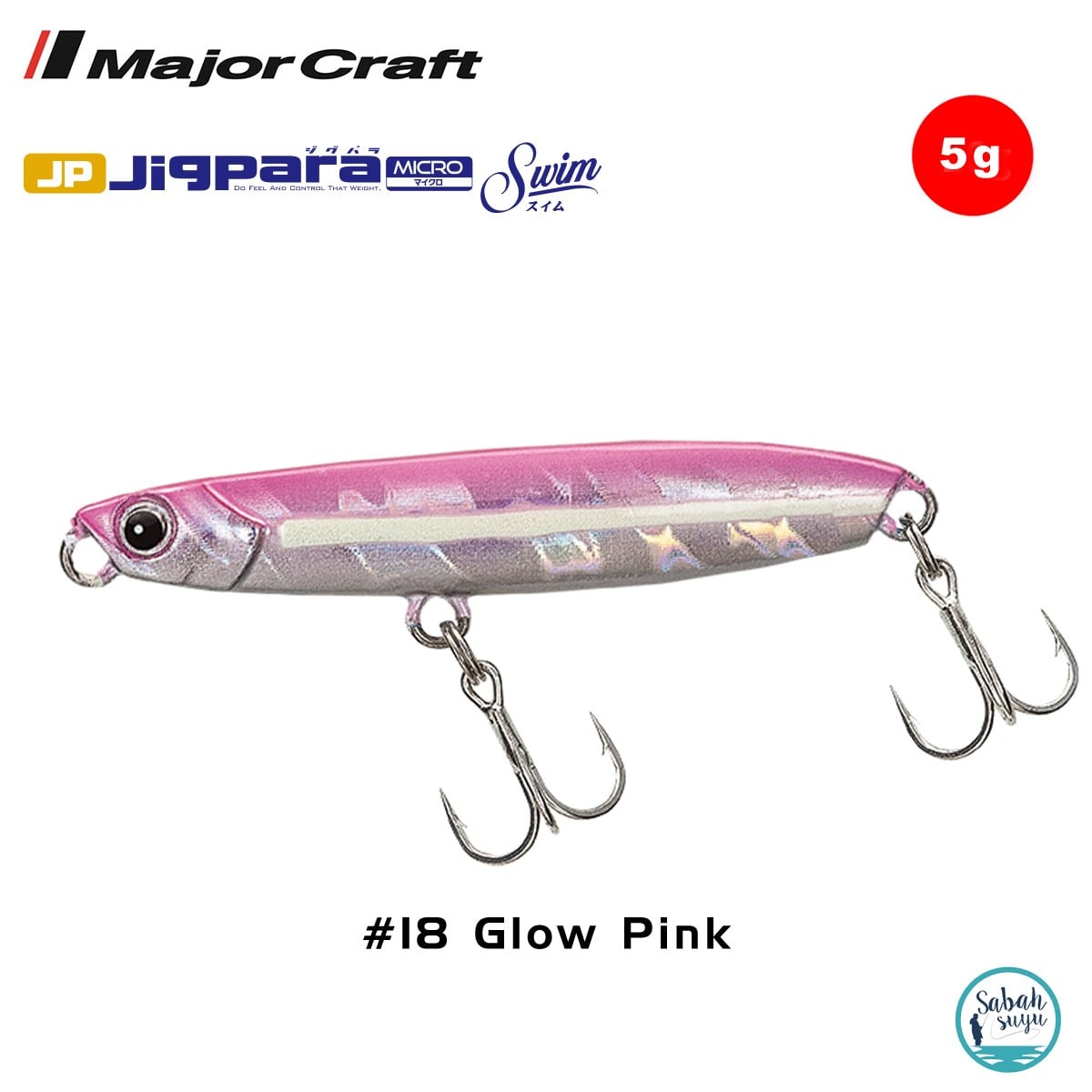 Major Craft Jigpara Micro Swim JPMSW-5gr 35mm #18 Glow Pink
