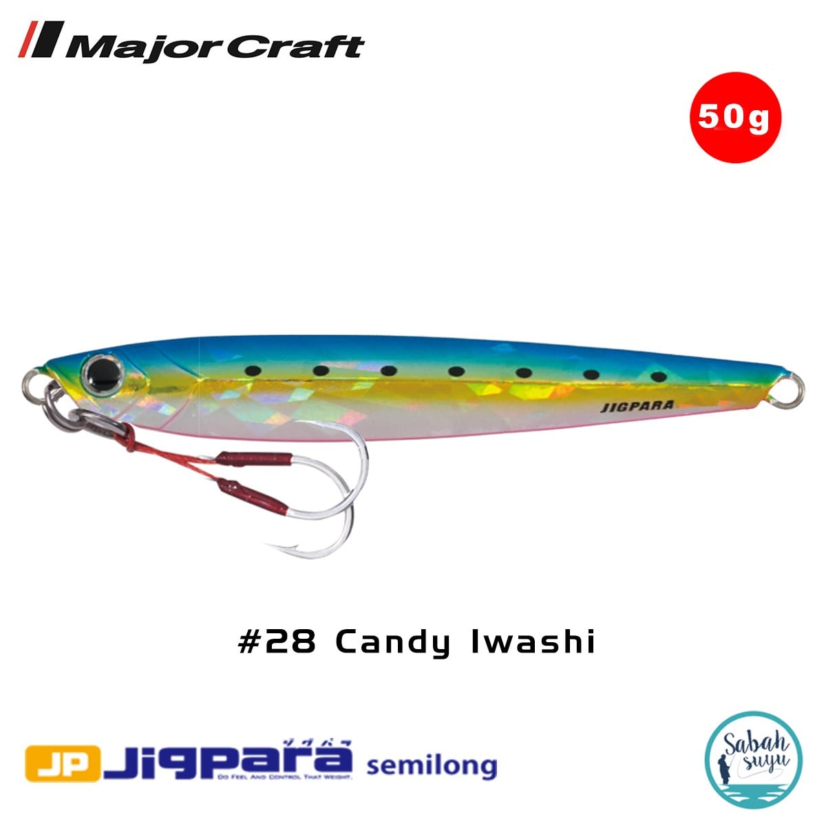 Major Craft Jigpara Semilong JPSL-50gr 110mm #28 Candy Iwashi