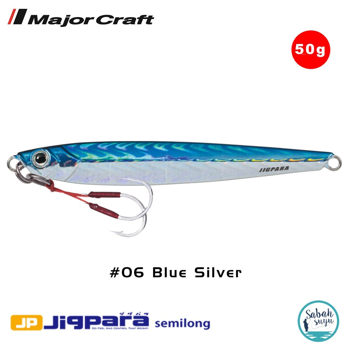 Major Craft Jigpara Semilong JPSL-50gr 110mm #06 Blue-Silver