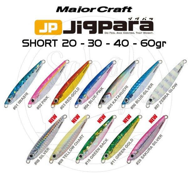 Major Craft Jigpara Short JPS-20gr 62mm #04 Blue Pink