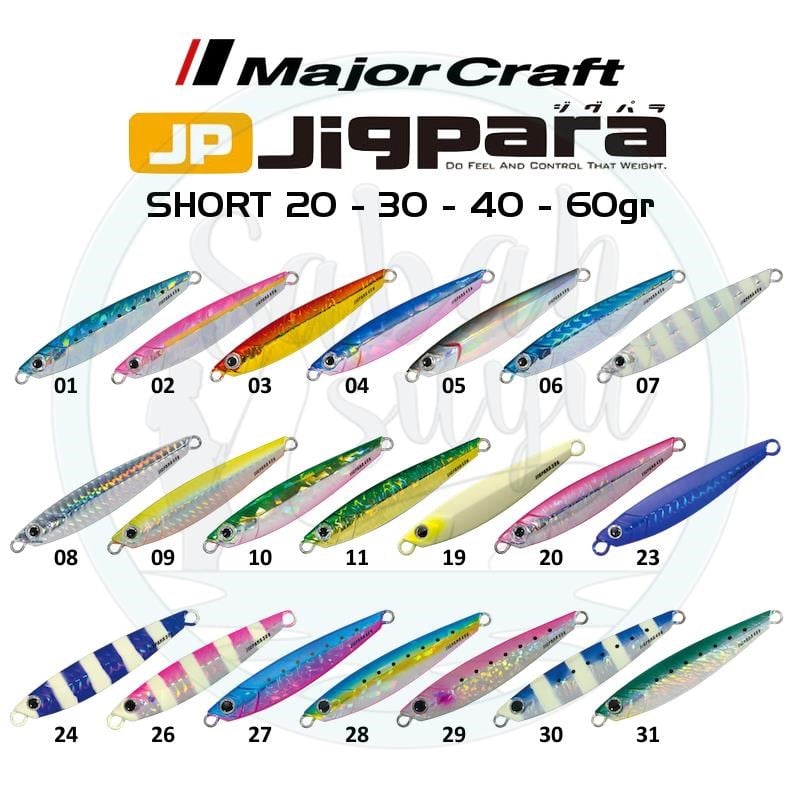 Major Craft Jigpara Short JPS-60gr 90mm #02 Pink
