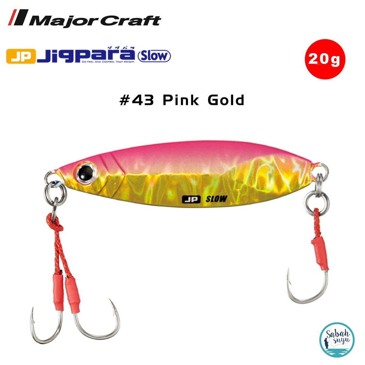 Major Craft Jigpara Slow JPSLOW-20gr 50mm #43 Pink Gold