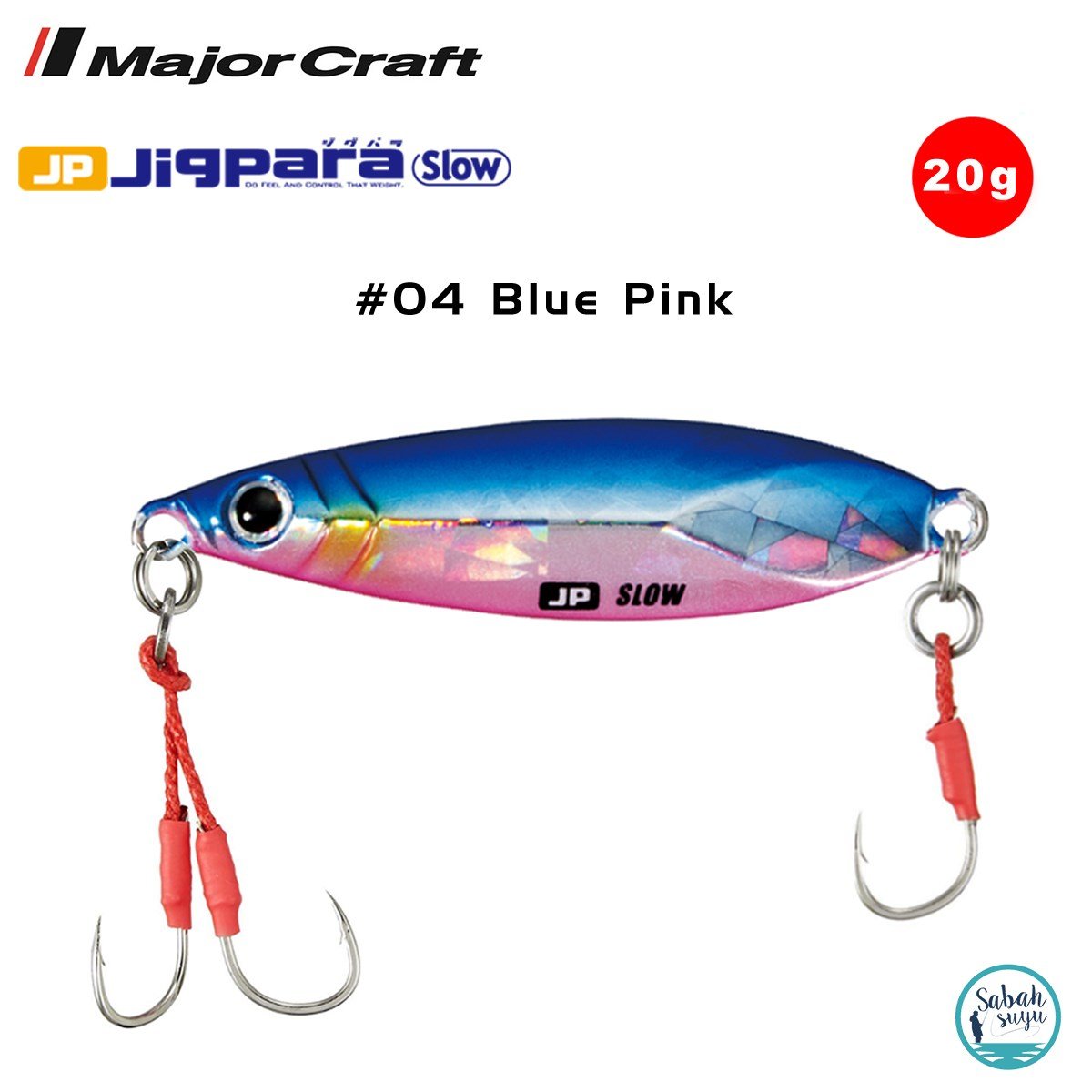 Major Craft Jigpara Slow JPSLOW-20gr 50mm #04 Blue Pink