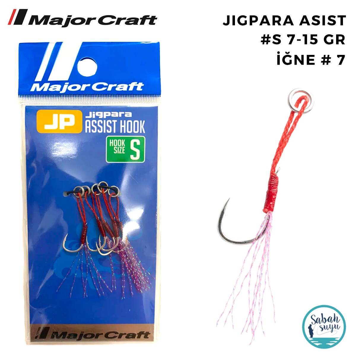 Major Craft Jigpara Tekli Asist İğne #S 7-15gr (5 Adet)
