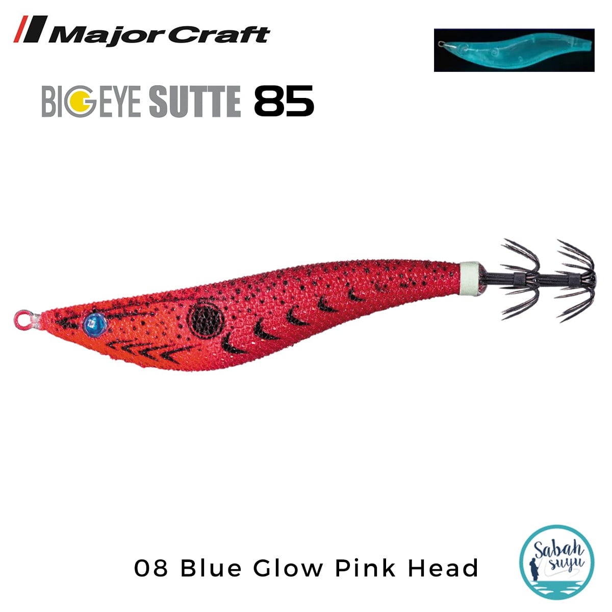 Major Craft Kalamar Zokası BES-85 08 Blue Glow Pink Head
