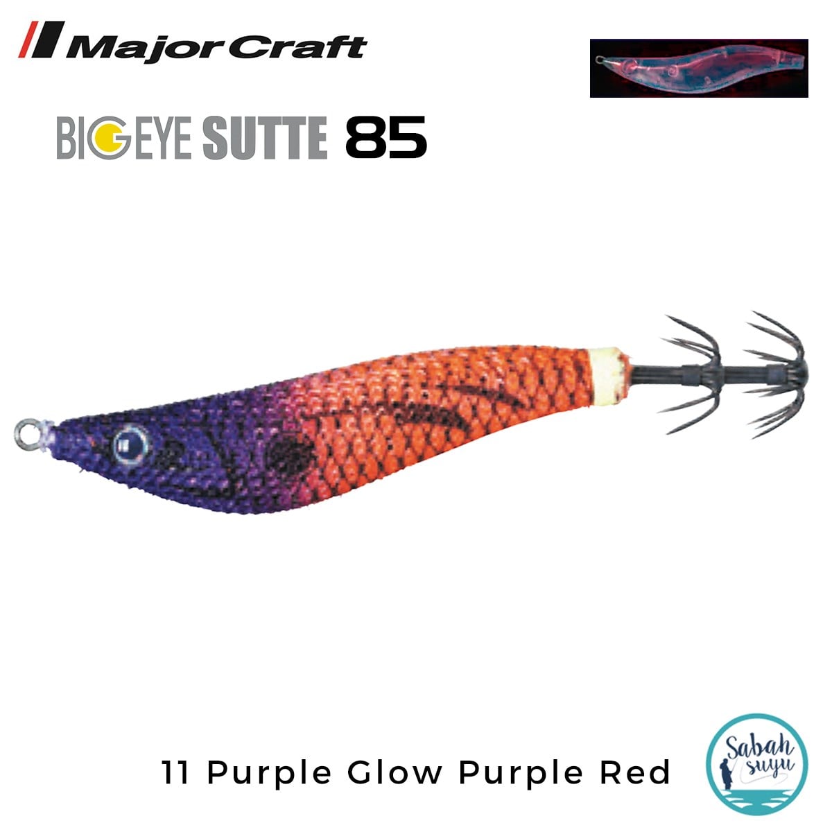 Major Craft Kalamar Zokası BES-85 11 Purple Glow Purple Red