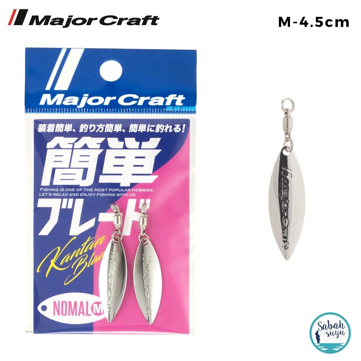 Major Craft Kantan Blade Kaşık Nomal 4.5cm Medium #02 Silver