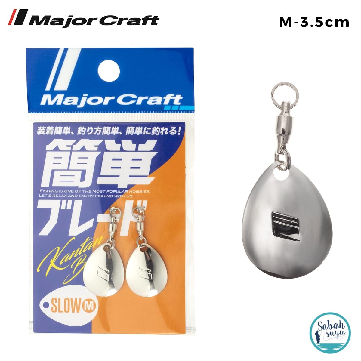 Major Craft Kantan Blade Kaşık Slow 3.5cm Medium #02 Silver