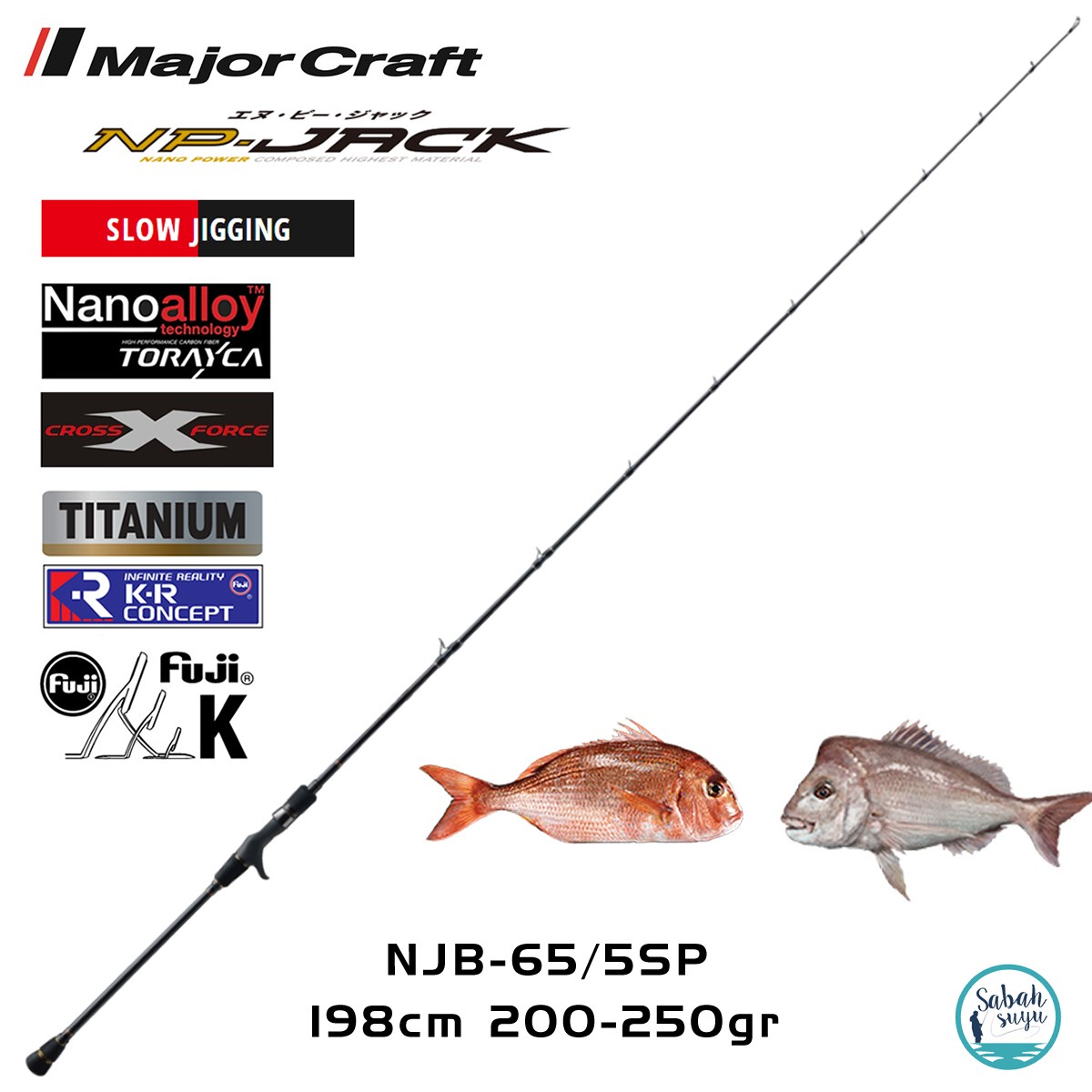 Major Craft NP-Jack NJB-65/5SP 198cm 200-250gr (1P) Tetikli SPJ Kamış