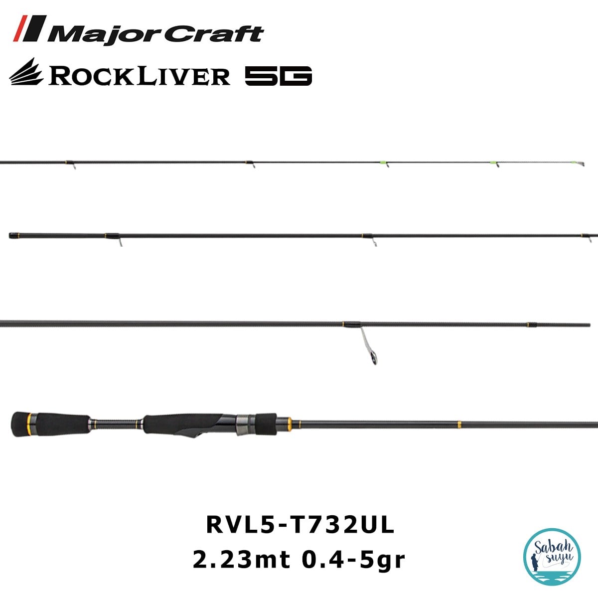 Major Craft Rockliver 5G RVL5-T732UL Tubular 2.23mt 0.4-5gr (2P) LRF Kamış