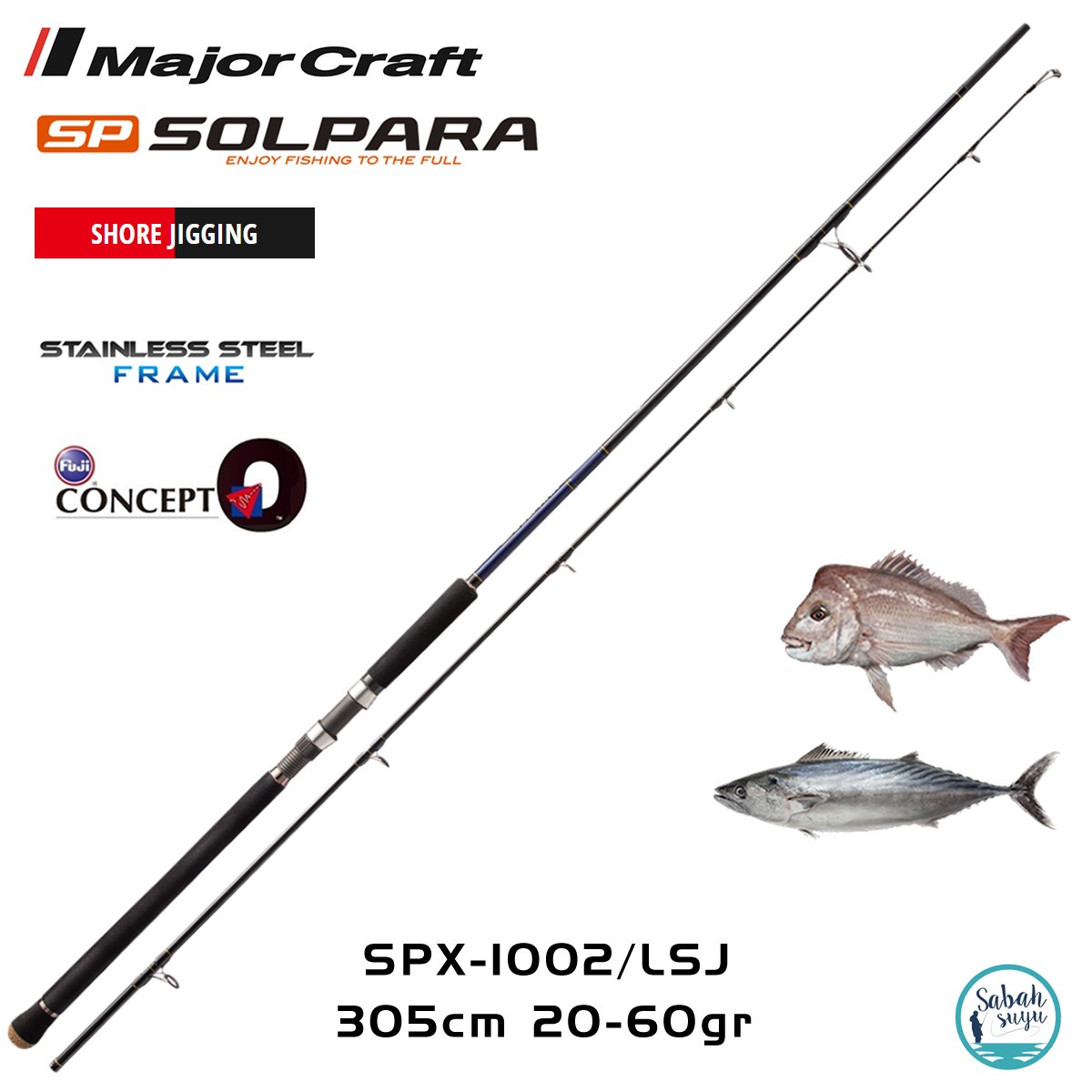 Major Craft Solpara SPX-1002LSJ 305cm 20-60gr (2P) Light Shore Jigging Kamış