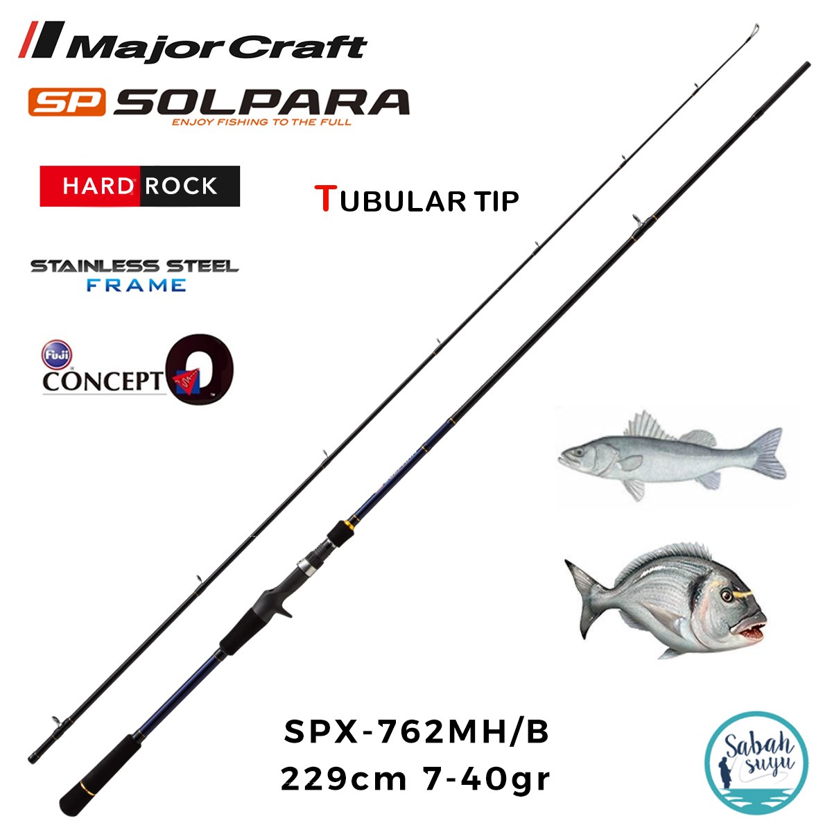 Major Craft Solpara SPX-762MH/B 229cm 7-40gr (2P) Tetikli Spin Kamış