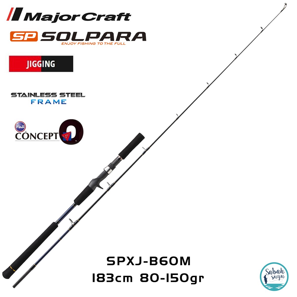 Major Craft Solpara SPXJ-B60M 183cm 80-150gr (S2P) Tetikli Jigging Kamış